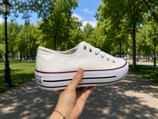 Converse plataforma tela