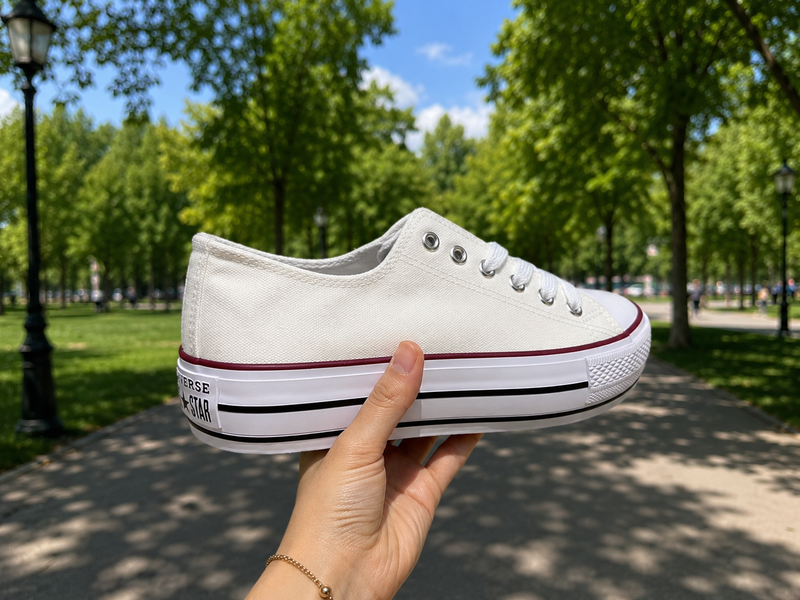 Converse plataforma tela