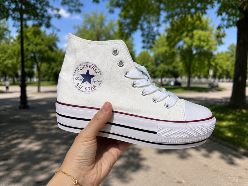 Converse plataforma Tela
